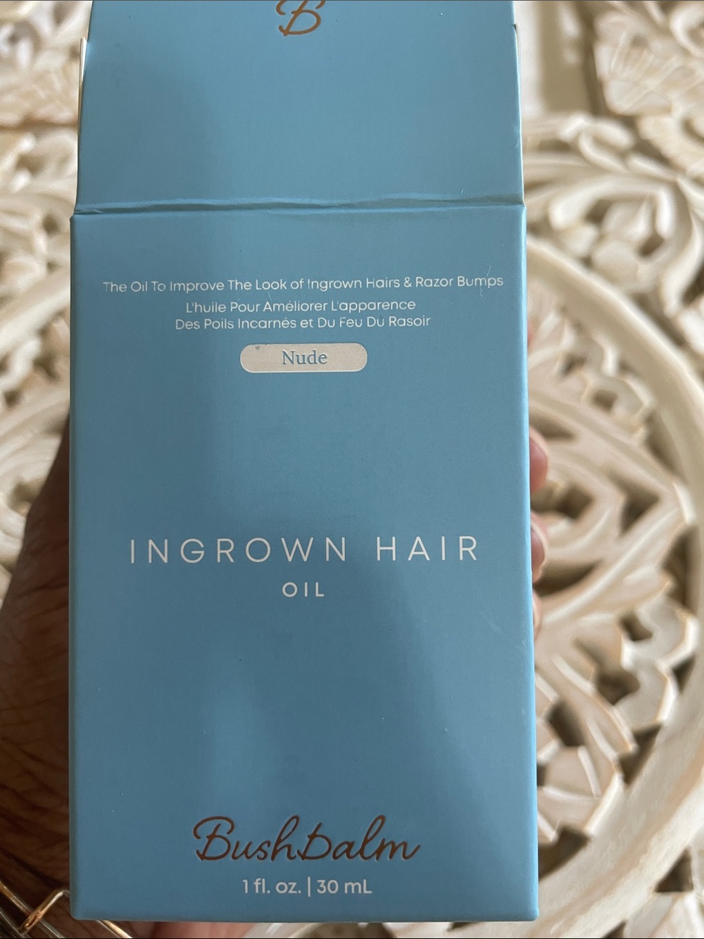 💥NWOT- Bushbalm- Nude Ingrown Hair Oil — Lightweight - Picture 4 of 4